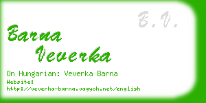 barna veverka business card